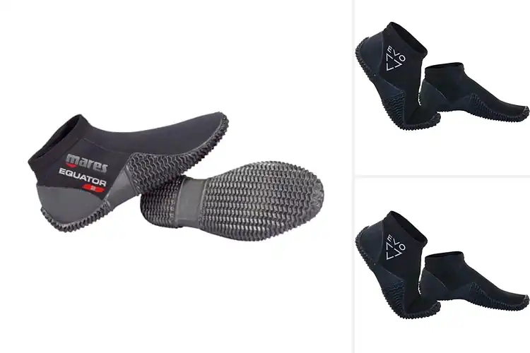 Detailed view of Best 2mm Neoprene Dive Boots: Dive in Comfort & Style