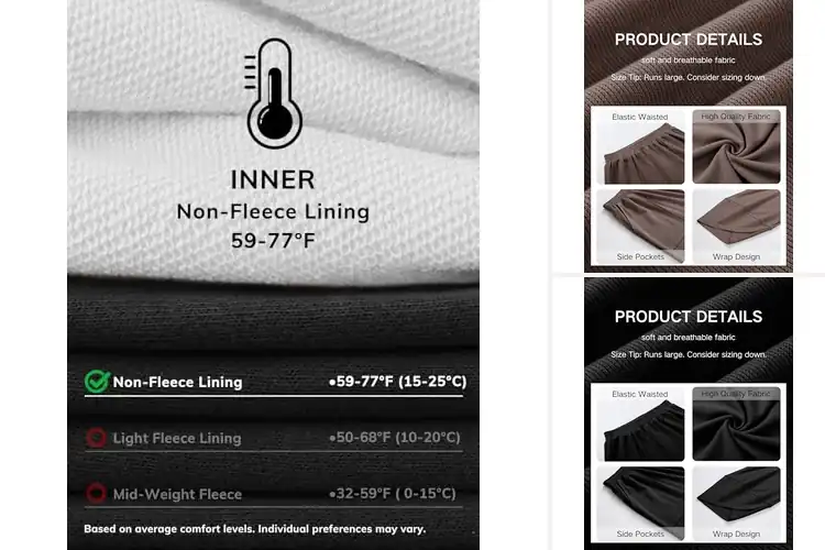 Detailed view of Best Baggy Lounge Pants
