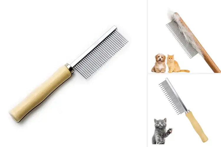 Detailed view of Best Beech Wood Handle Grooming Comb