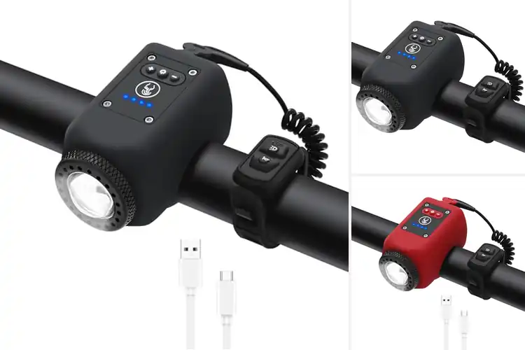 Detailed view of Best Bicycle Horns With Floodlight