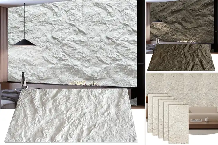 Detailed view of Best Cement Texture Wall Panels