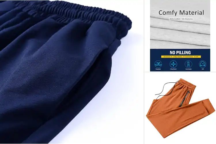 Detailed view of Best Cinch Bottom Cuffed Sweatpants For Comfort