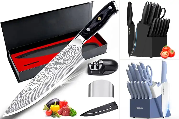 Detailed view of Best German High Carbon Stainless Steel Knife