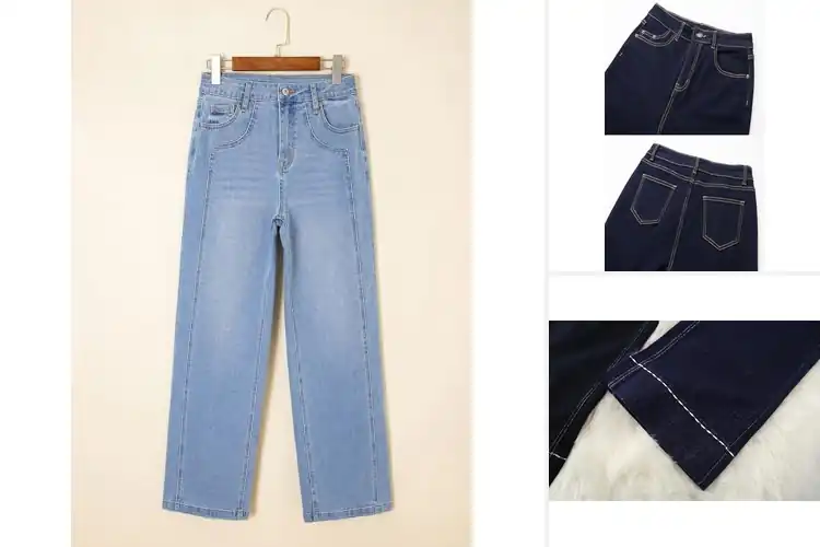 Detailed view of Best High Waisted Comfort Fit Jeans