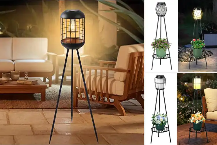 Detailed view of Best Metal Tripod Solar Lights