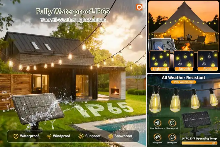 Detailed view of Best Patio Lights Solar Powered