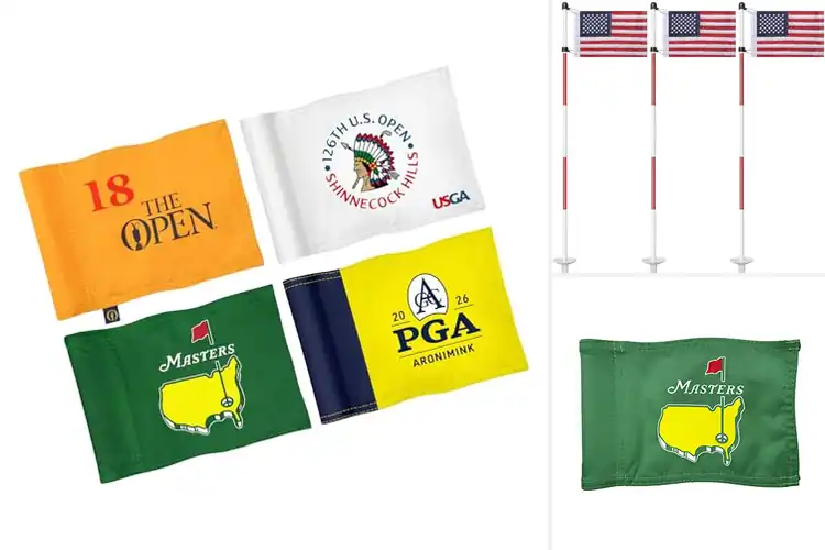 Detailed view of Best Putting Green Flags