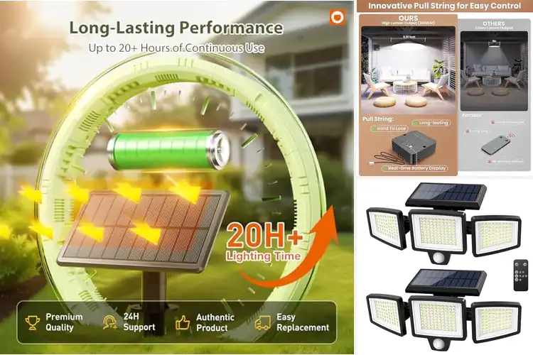 Detailed view of Best Solar Powered Lighting