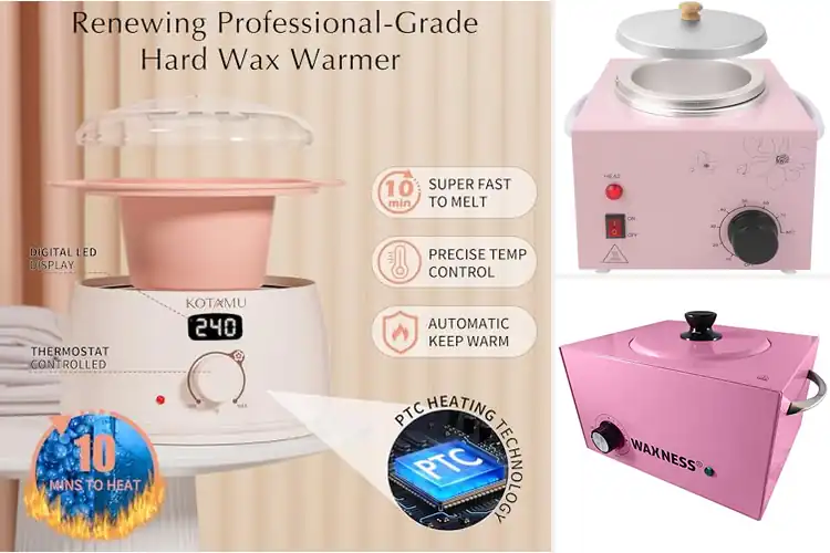 Detailed view of Best Stylish Pink Wax Heaters