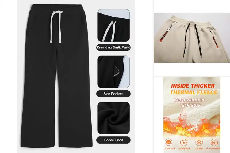 Detailed view of Best Thermal Sweatpants Material: Top 10 Warm & Cozy Picks