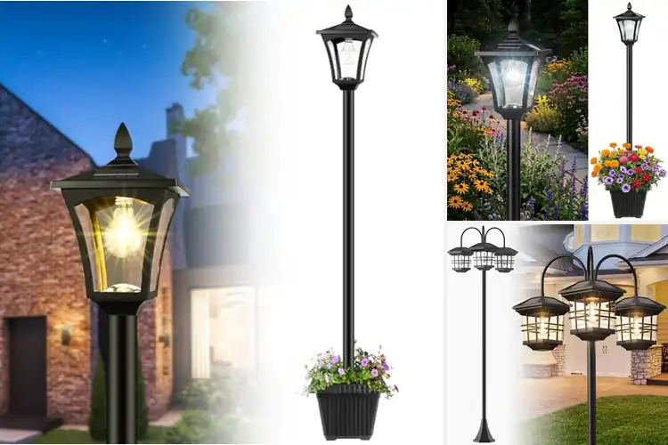 Detailed view of Best Walkway Solar Street Lamps