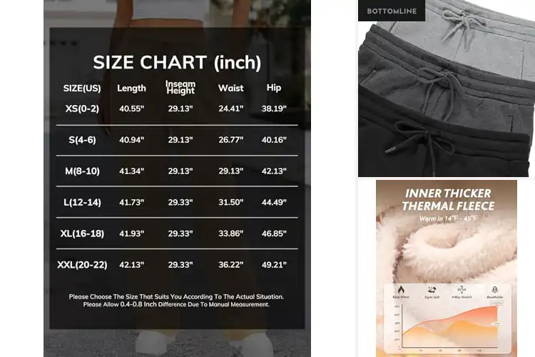 Detailed view of Best Warm Sweatpants For Women: Cozy Comfort Guide