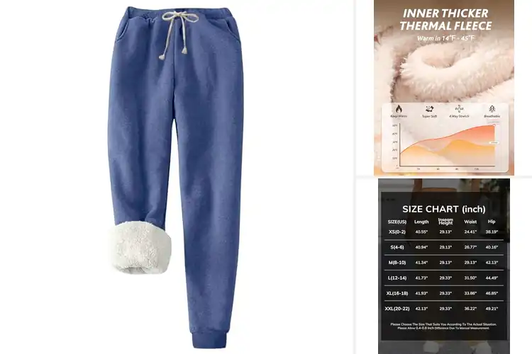 Detailed view of Best Warm Winter Sweatpants For Women